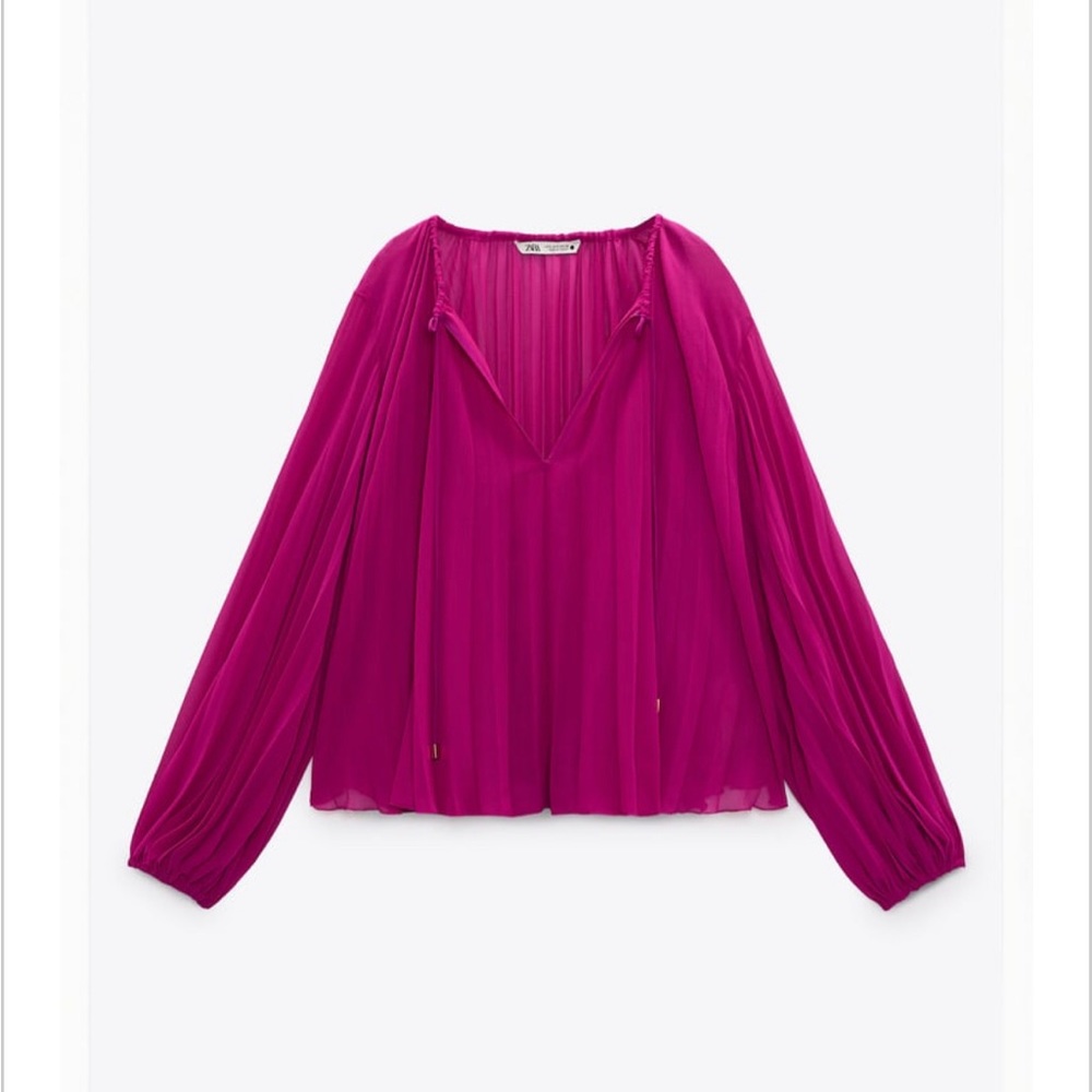 Pleated Blouse